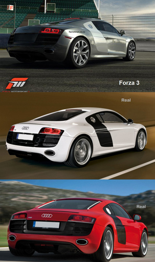 Forza Motorsport 3 - Сравнение автомобилей в игре с их реальными прототипами