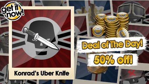 Battlefield Heroes - Konrad's Uber Knife - 50% off! Knife - 50% off!